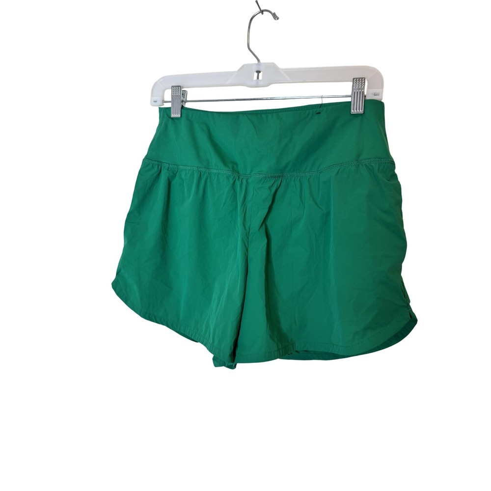 Spyder Shorts Womens Medium Green Pull On Lined Stretch Athletic Gym